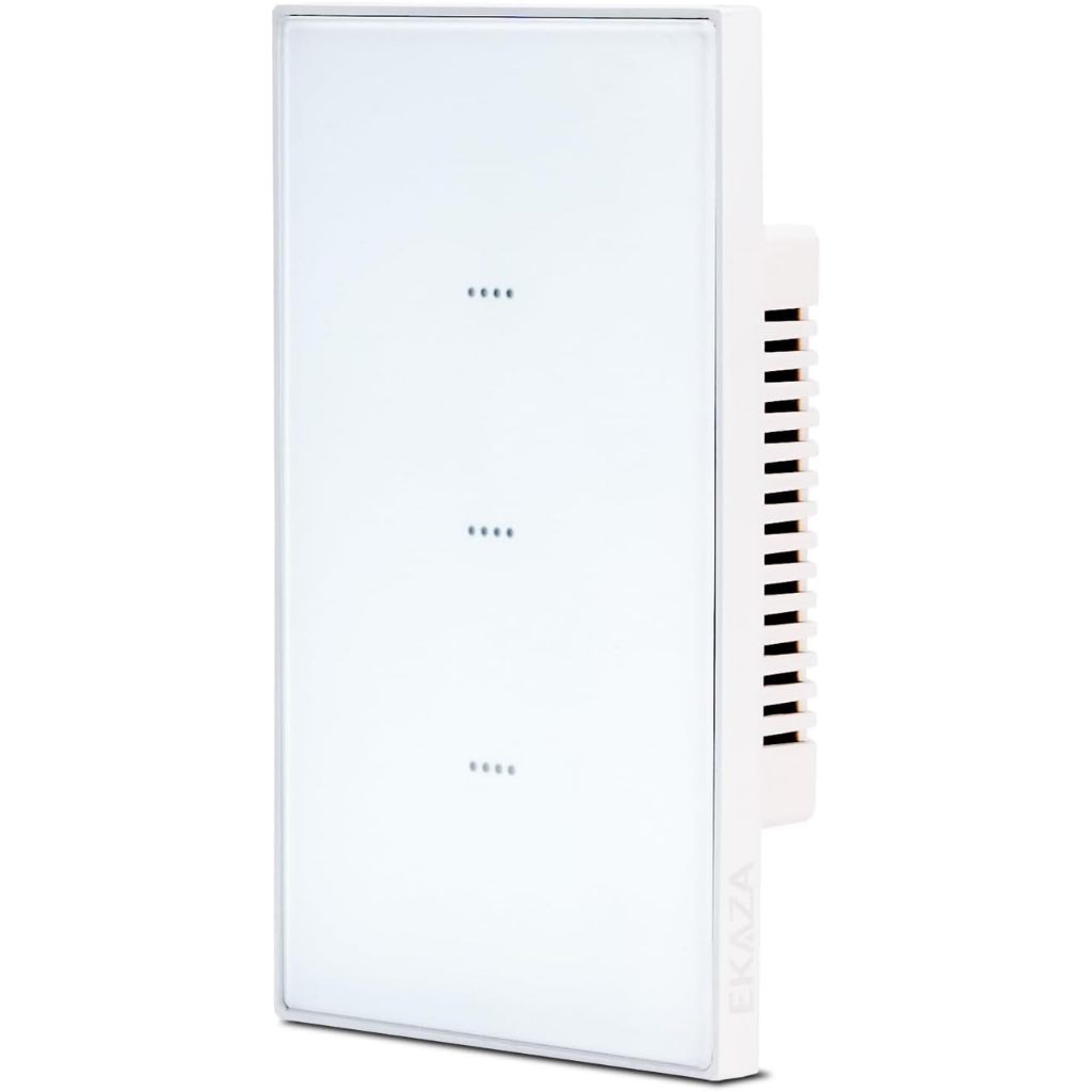 Interruptor Smart Soft Touch Wifi Inteligente 1,2,3  Botão Alexa Cor BRANCO / PRETO Compativel Alexa 127/220v