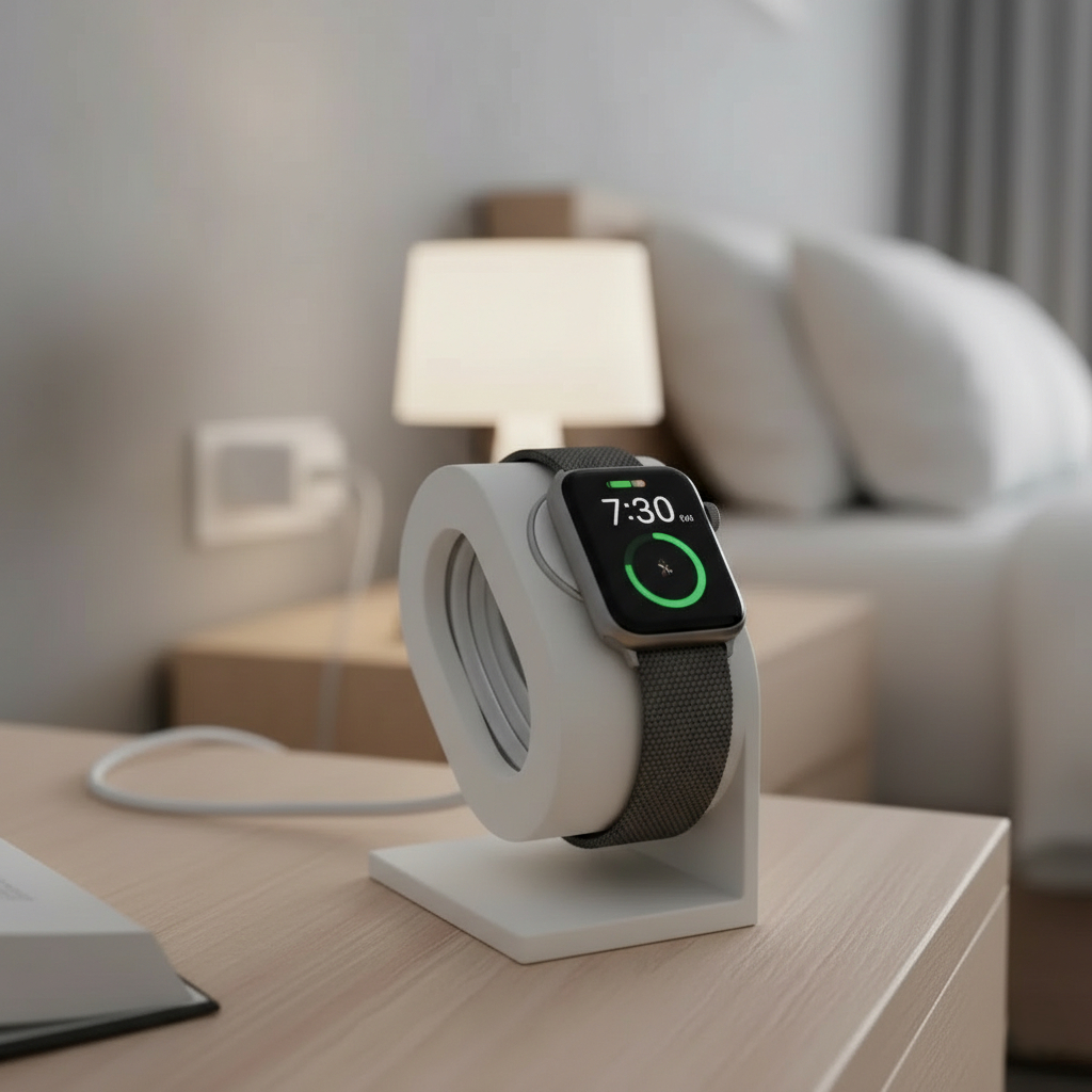 Suporte Para Carregador Apple Watch Base Dock De Carregamento Preto Branco Firme Resistente Smartwatch Magnética USB-C