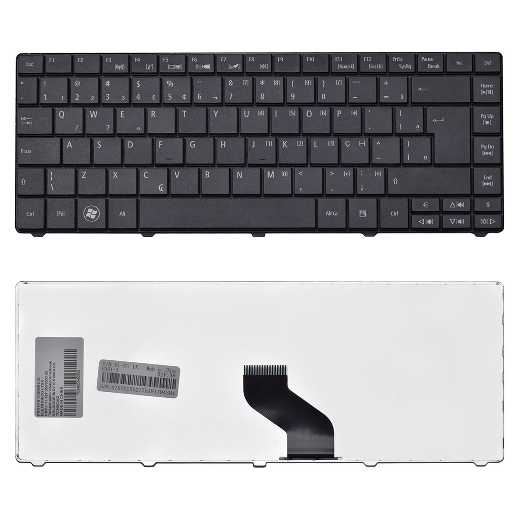 Teclado para Notebook Acer Part Number MP-09G46PA-9202 ABNT2