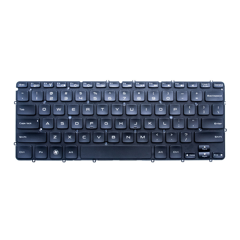 Teclado para Notebook compatível com Dell Part Number MP-11C73U4J920 Inglês Internacional - US