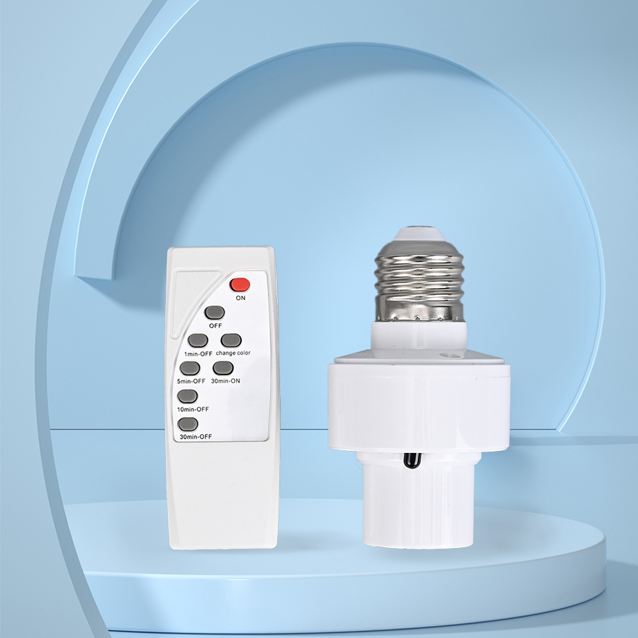 Suporte de Lâmpada Conversível Inteligente por Infravermelho AXUS E27 AC85-265V, Controle Remoto IR