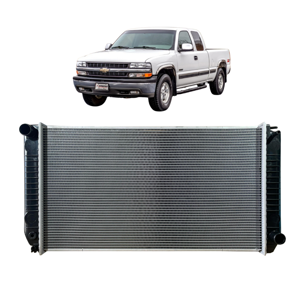 Radiador Gm Silverado 4.1 12V 1997 1998 1999 2000 A 2001 Com Ar Manual