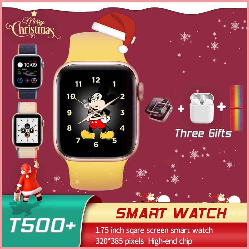 T500 + Smart Watch Bluetooth Com Tela Touch Screen / Música / Pedômetro Para Android E Ios / Navio Em 24 Horas