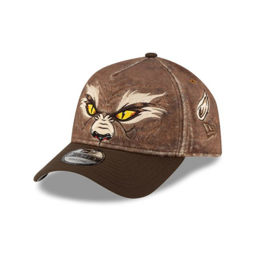 BONÉ NEW ERA 9FORTY A-FRAME SNAPBACK BOOKING PROGRAM MARROM — AJUSTÁVEL | ORIGINAL