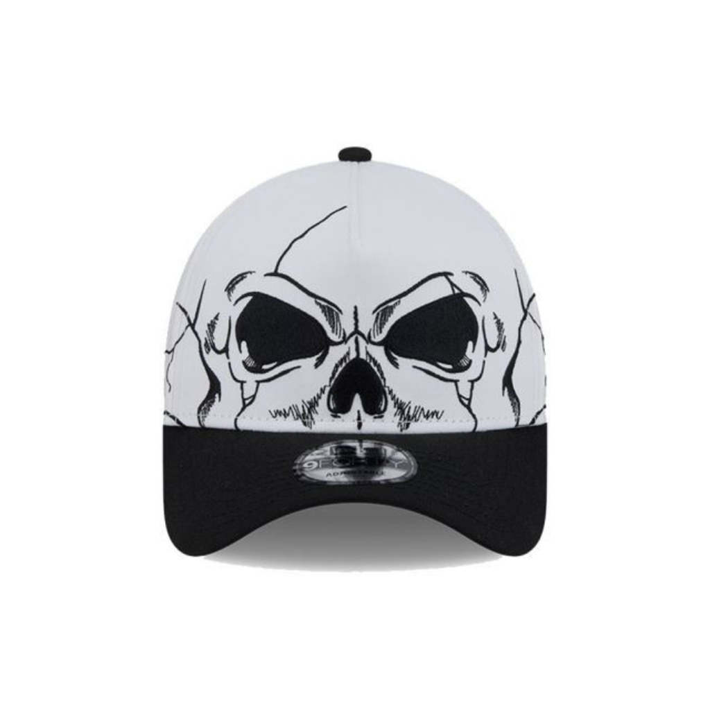 BONÉ NEW ERA 9FORTY A-FRAME SNAPBACK BOOKING PROGRAM BRANCO — AJUSTÁVEL | ORIGINAL