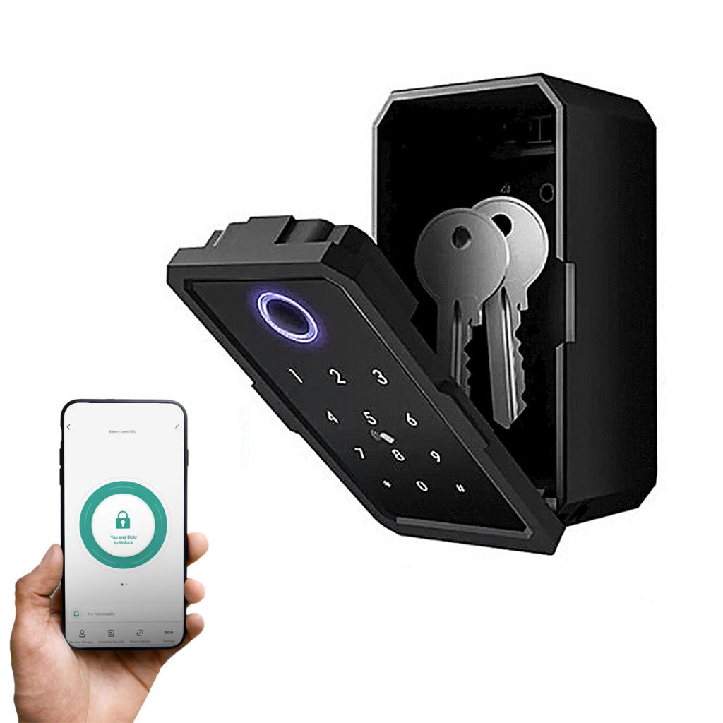 Guarda Chaves Eletrônico Porta Chaves App Remoto Senha e Digital Booking Airbnb Pousadas Alugueís