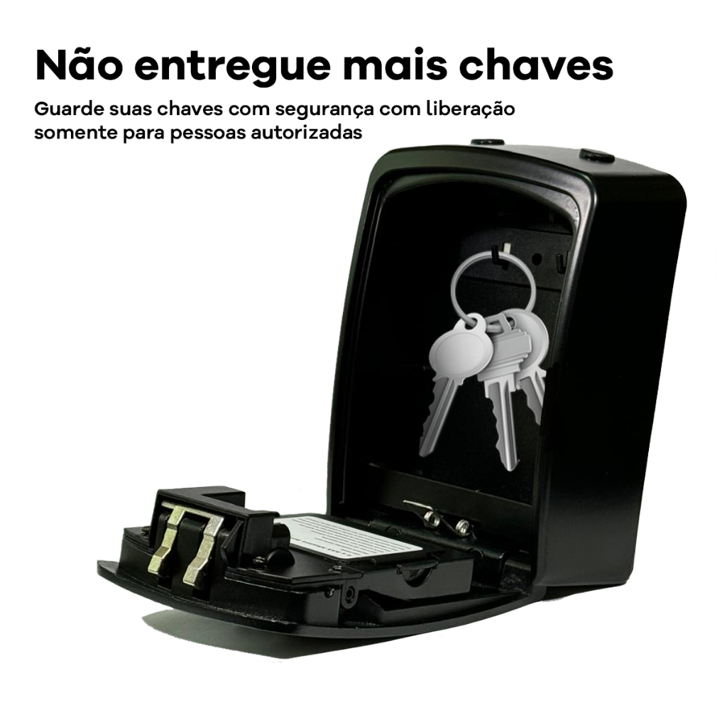 Chaveiro Digital Seguro Senha Programada para Imoveis Airbnb Booking Uso Externo Interno Bateria Longa Duracao