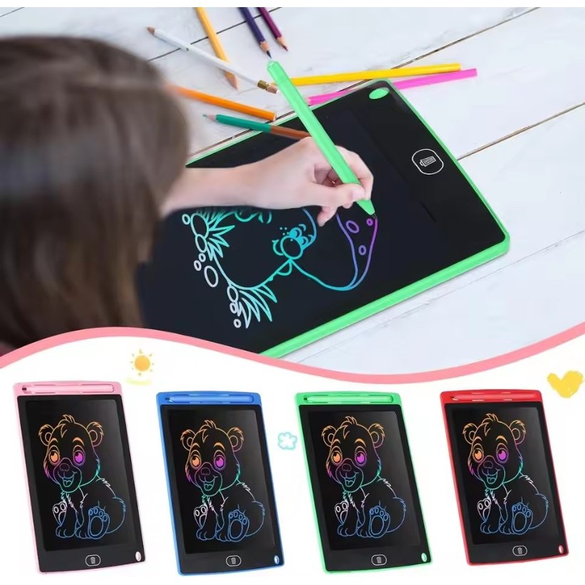 1/2 Unidades Tablet De Desenho LCD Apagável De 8.5 Polegadas Com Caneta-Presentes De Feriado-Graffiti Sketchpad-Brinqued