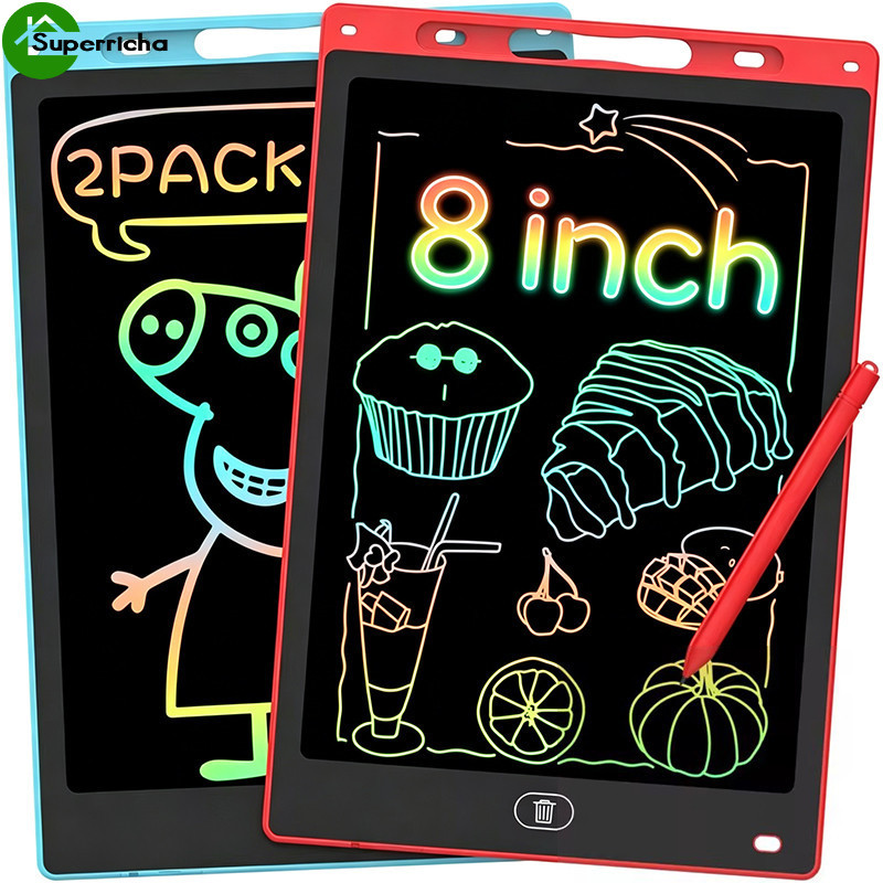 [Ultra] 1/2 Unidades Tablet De Desenho LCD Apagável De 8.5 Polegadas Com Caneta-Presentes De Feriado-Brinquedos Educativ