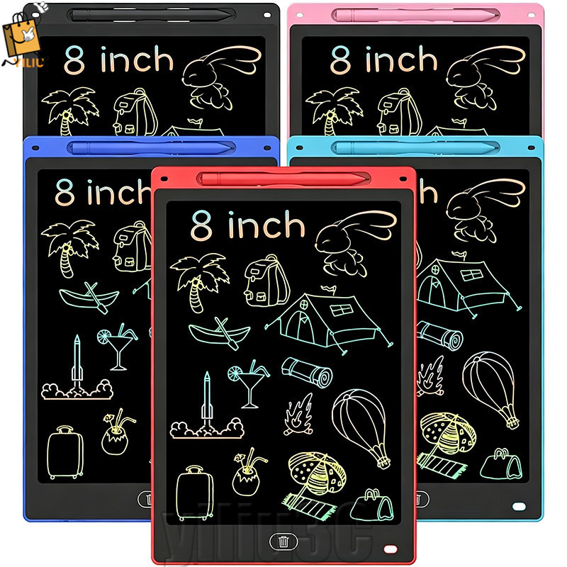 [Prim] 1/2 Unidades Tablet De Desenho LCD Apagável De 8.5 Polegadas Com Caneta-Quadro De Doodle Colorido Para Escrita À