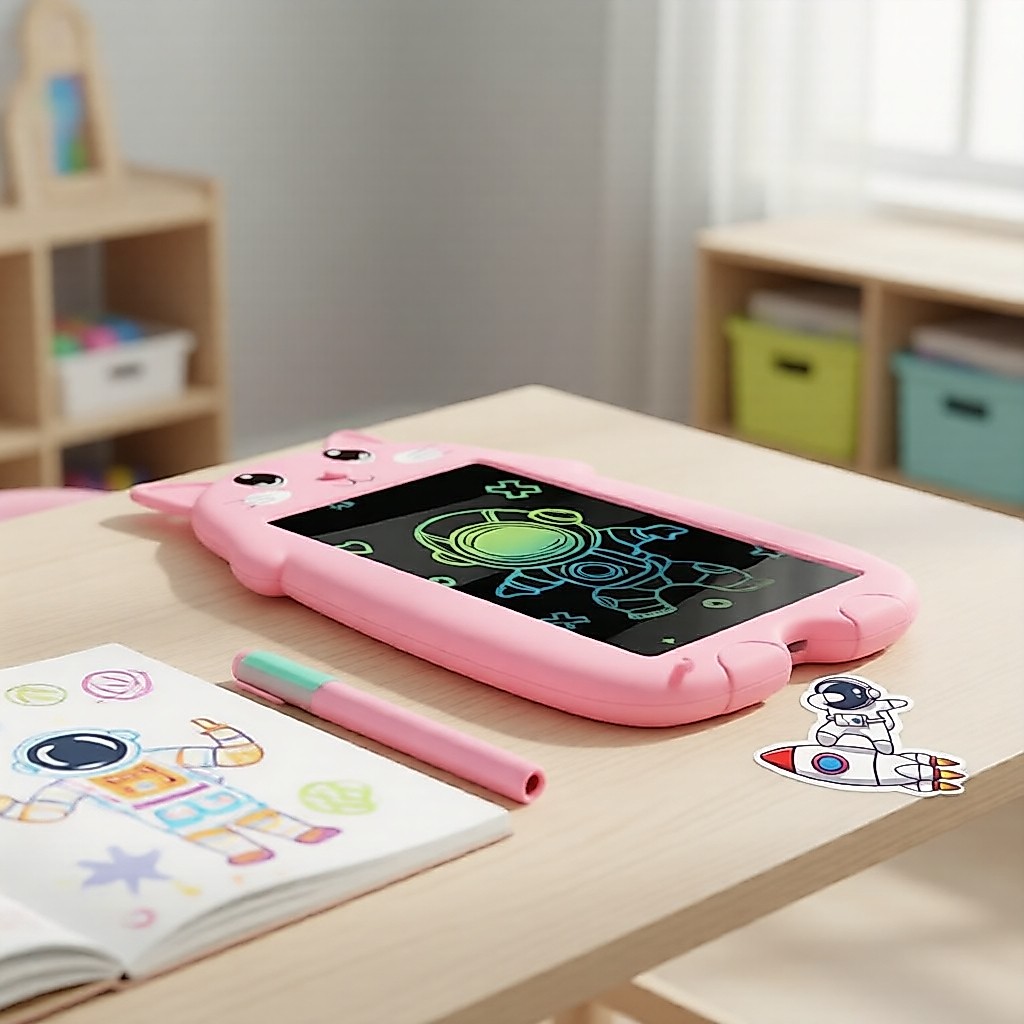 Tablet de desenho LCD para crianças em idade pré-escolar, coordenação olho-mão, material para exercícios de tracejamento