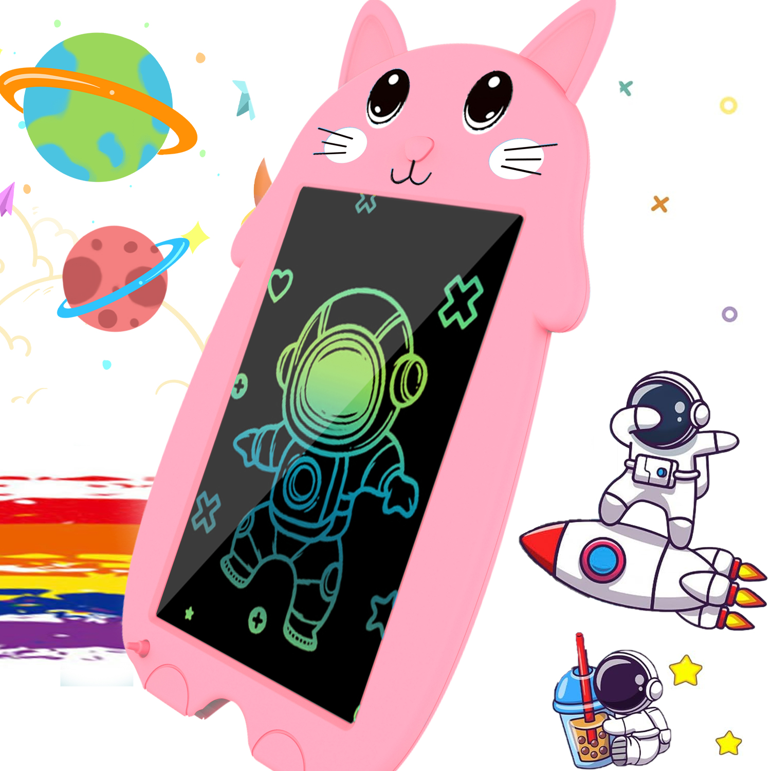 Tablet de Escrita LCD para Crianças Material Escolar para Crianças em Idade Pré-Escolar Treinamento de Coordenação