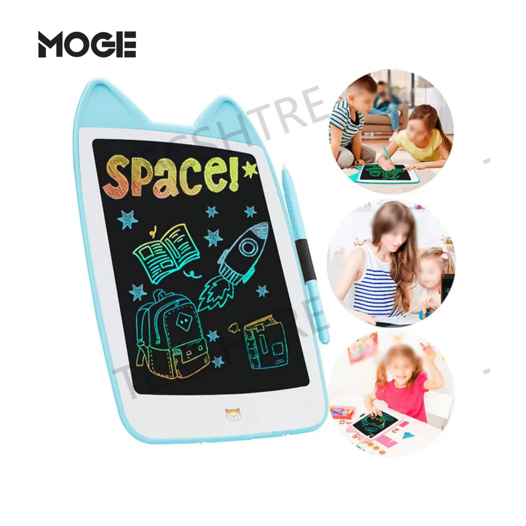 Lousa Mágica LCD 10,5 | Tablet Infantil Desenho Escrita | Apaga Fácil | Gatinho