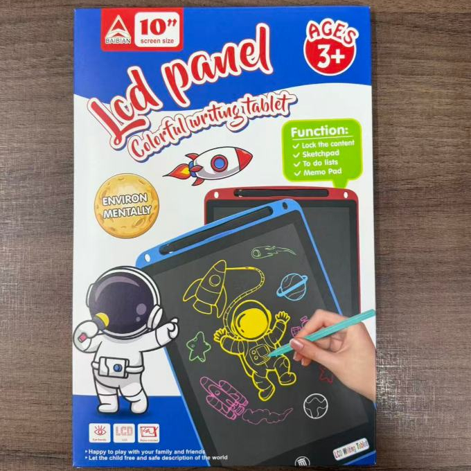 Lousa Mágica Lcd Panel Colorful Writing Tablet----Size 10