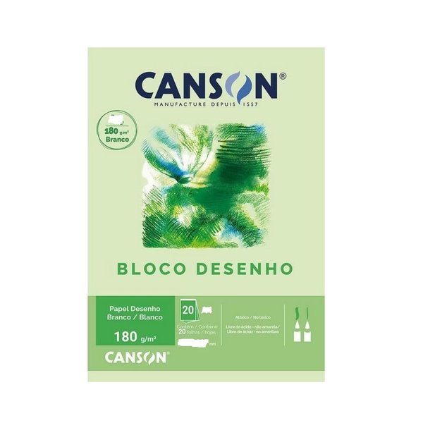 Bloco Desenho Estudante Canson A3 180gr Branco UNICO