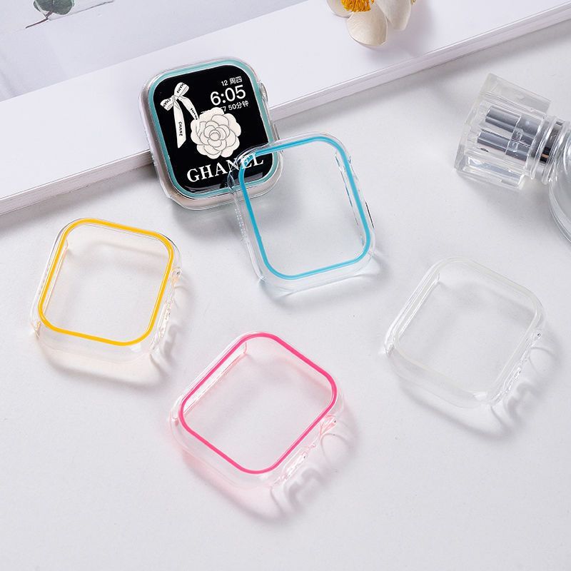 Capa Oca Para PC Apple Watch 46mm 42mm 45mm 40mm 38mm 41MM Série 12 11 10 9 8 7 6 5 4 SE iWatch 49mm Ultra 1 2 3 4 Rígid