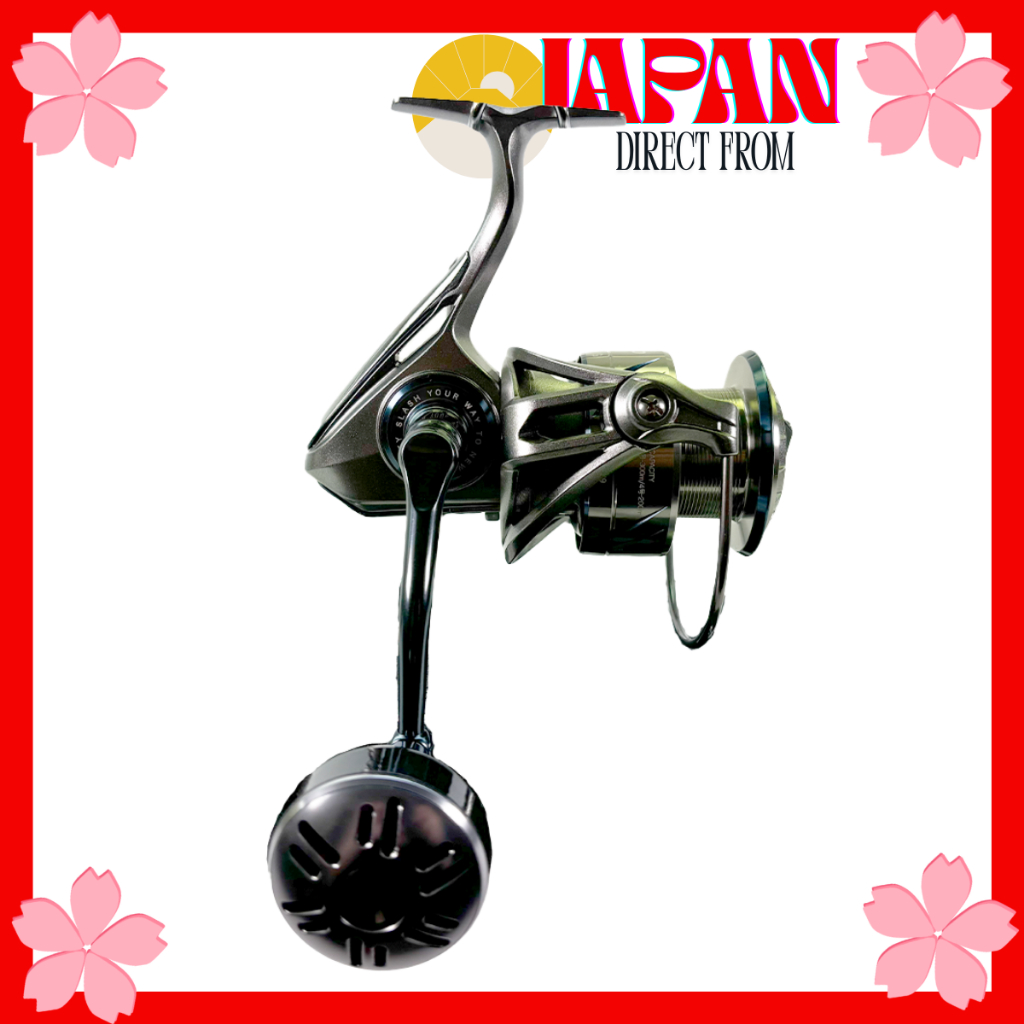 【Direct from Japan】 SLASH RIGID Jigging Reel High Rigidity Aluminum Body 10kg Drag Power Handle