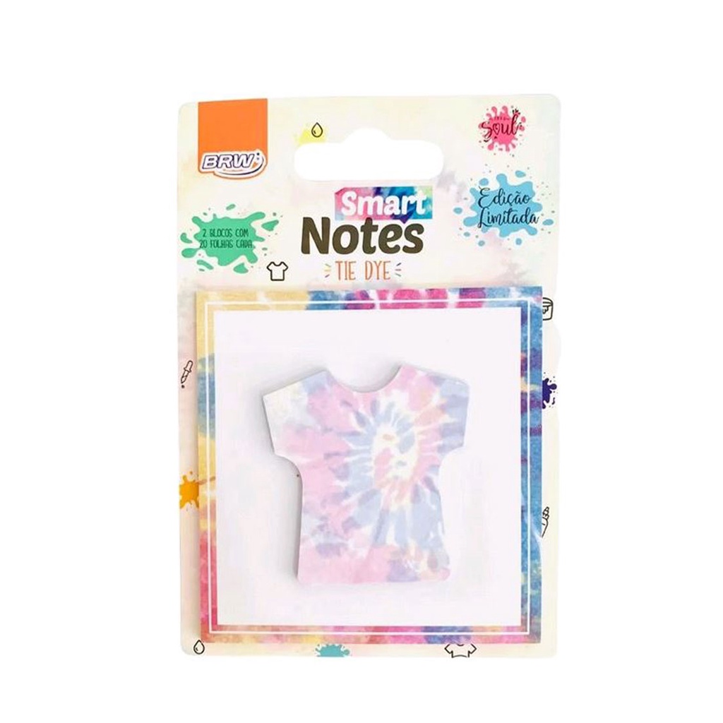 Bloco Smart Notes Tie Dye Branco