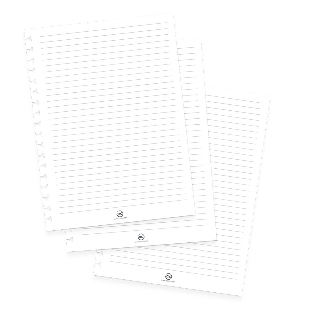 Refil Caderno Mini Smart - DAC - Branco - 48Fl 138x200mm