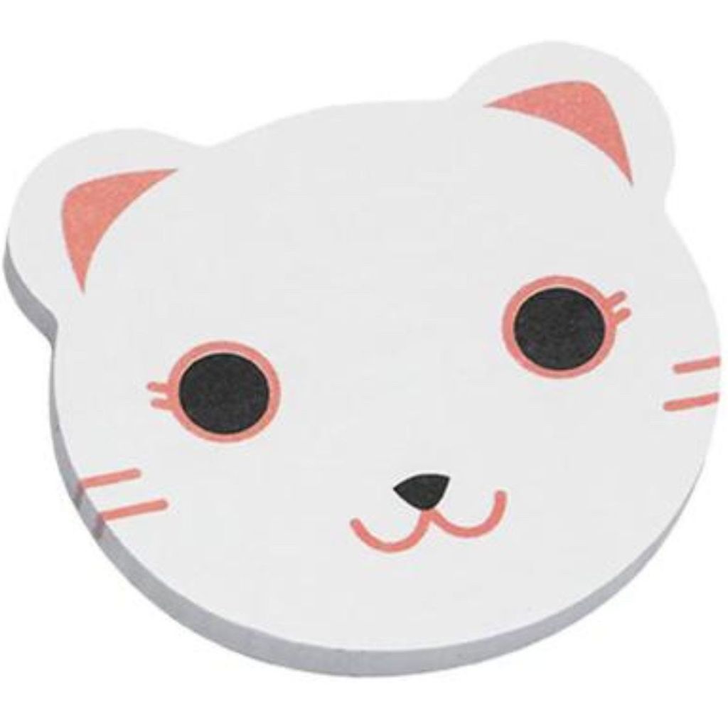 Notas Adesivas Animais/Bichinhos Gato Branco Zoo Smart Notes Brw