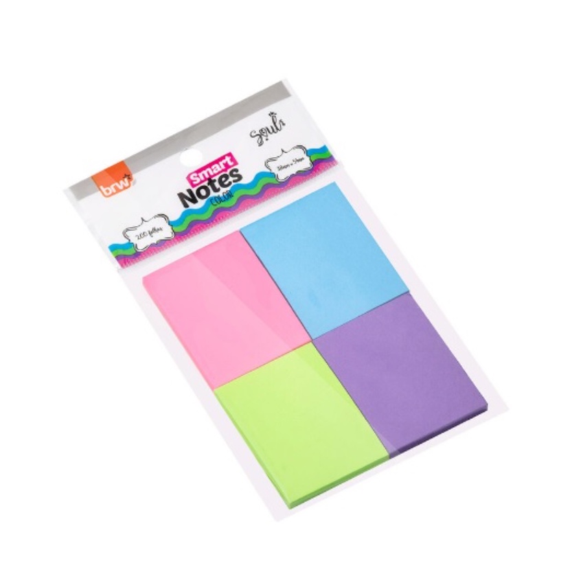Bloco De Notas Adesivas Smart Notes 38X51MM Color Neon