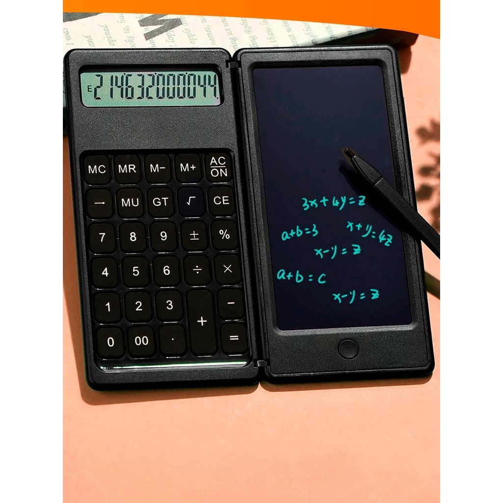 Calculadora 2 Em 1 Com Bloco De Notas Digital Portátil Anotações E Cálculos Salte Oficial