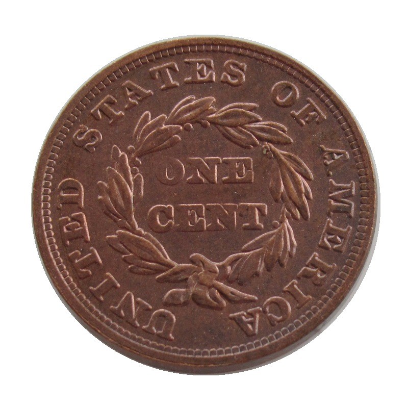 Artesanato antigo americano águia voadora beleza 1854-1858 Material de cobre moeda comemorativa E900