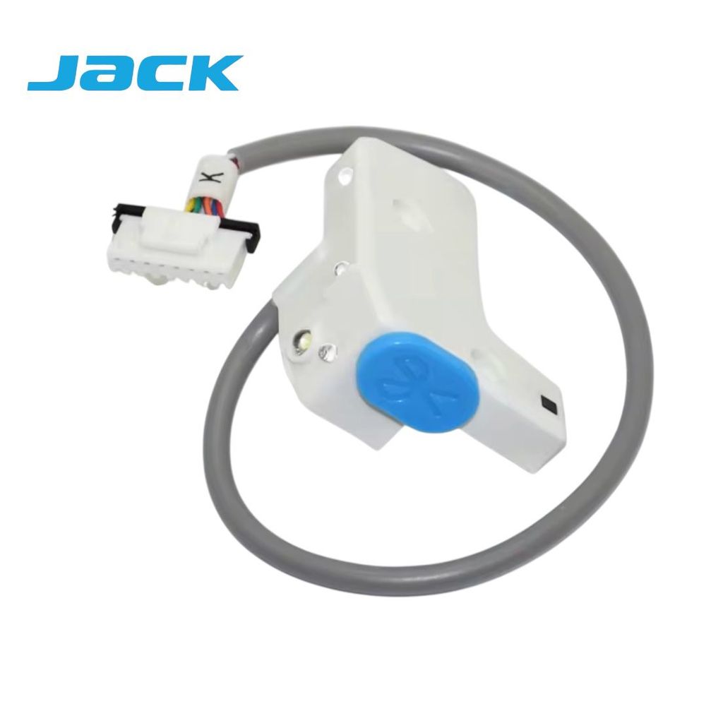 Botão de acionador de corte e ajuste de luz LED Jack C4 C5 para máquina de costura industrial Overlock