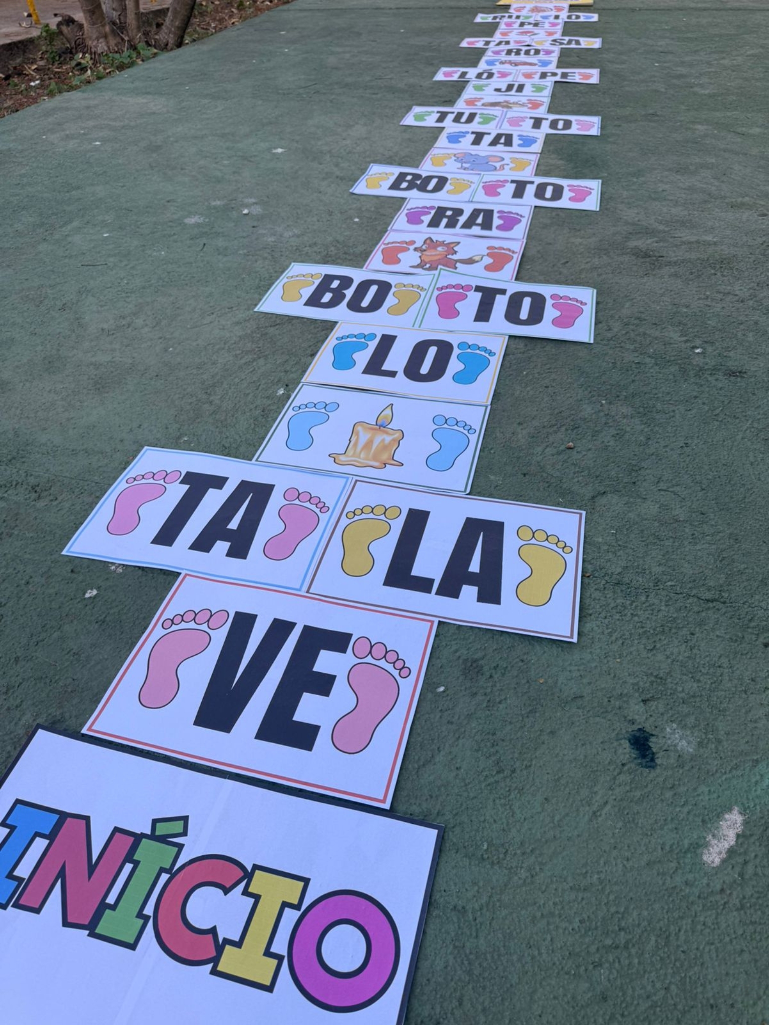 Amarelinha Sílabas simples