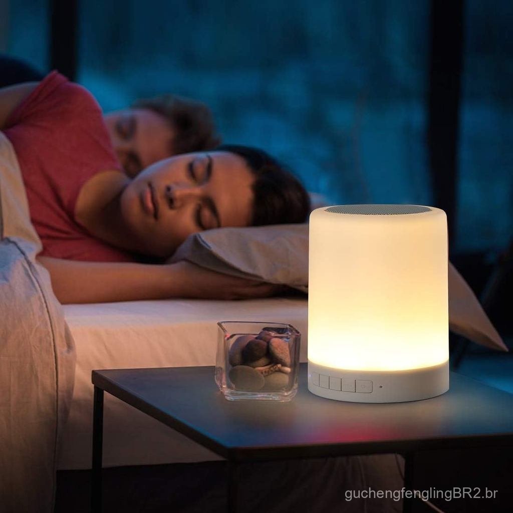KPR Night Light Bluetooth Speaker, Portable Wireless Bluetooth Speakers, Touch Control Bedside Table Light, Outdoor Spea