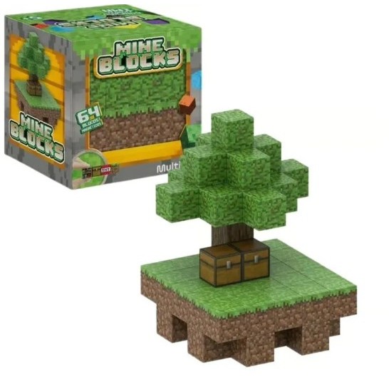Blocos Magnéticos Mineblocks 64 Blocos - Window Box - BR2512