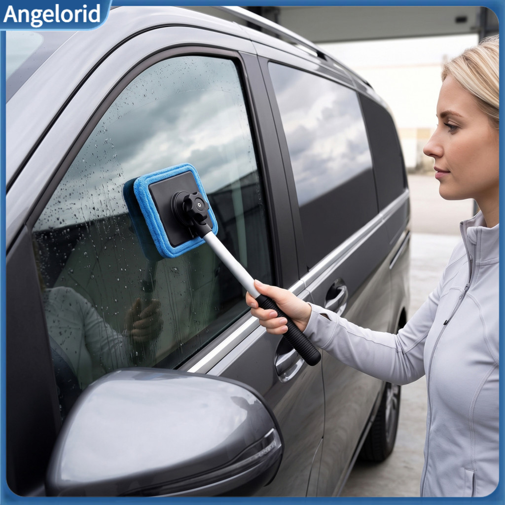 Portable Car Detailing Kit Windshield Tool Magnetic Double-sided Window Cleaner with Long Telescopic Handle – Reusable