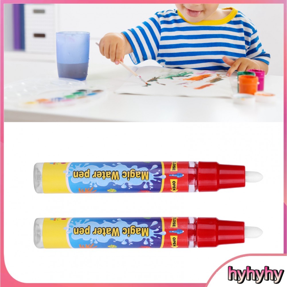 Hyhyhy Baby Water Pen Set  2pcs/Set Replacement Magic Drawing Kids Reusable for All Mats Painting Boards