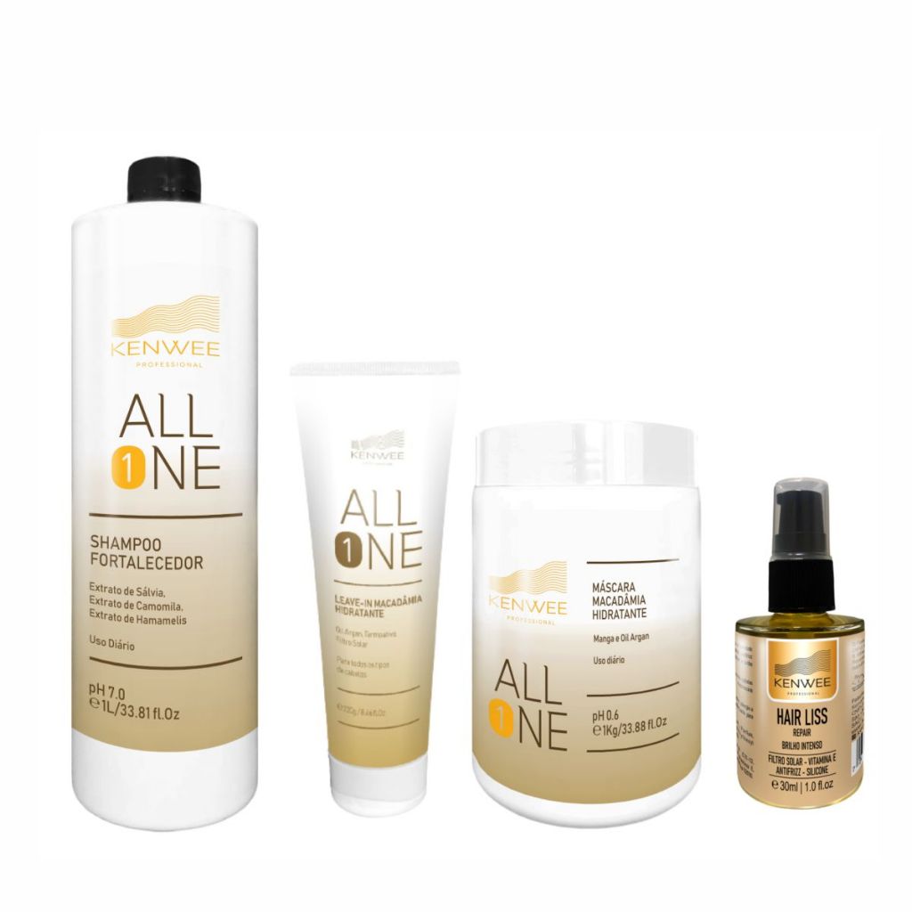 Kit All One Macadâmia Kenwee Profissional