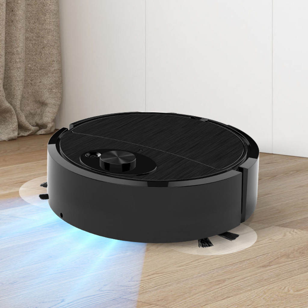 Stone Floor Cleaner Robot Automatic Sweeping Mini Vacuum Mopping Suction Low Noise Rechargeable One-key Start Compact fo