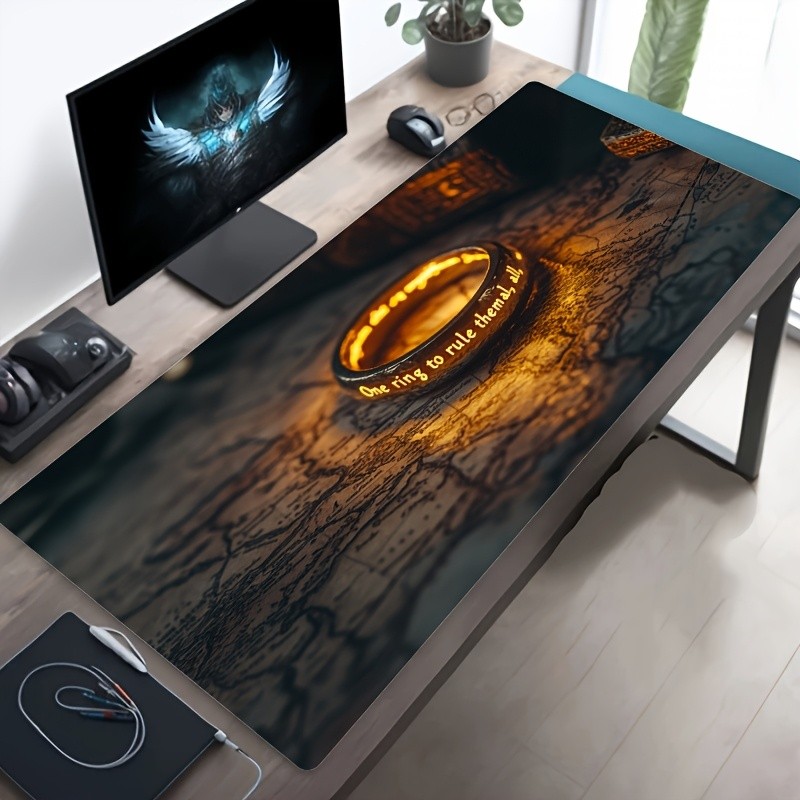 Mousepad Com Estampa Ultra HD Série e Filme O Senhor dos Aneis Gandalf