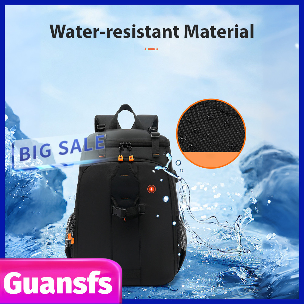 guansfs.br ZJchao Premium Camera Backpack Bolsa leve com compartimento para laptop Fotógrafo Porta de carregamento USB