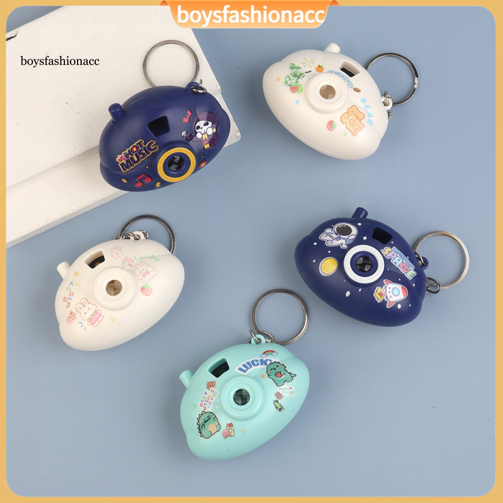 Mini Cartoon Camera Keychain with Slide Projector Light – Fun Kids Toy Pendant for Bags Backpacks Perfect Gift Grab Ma