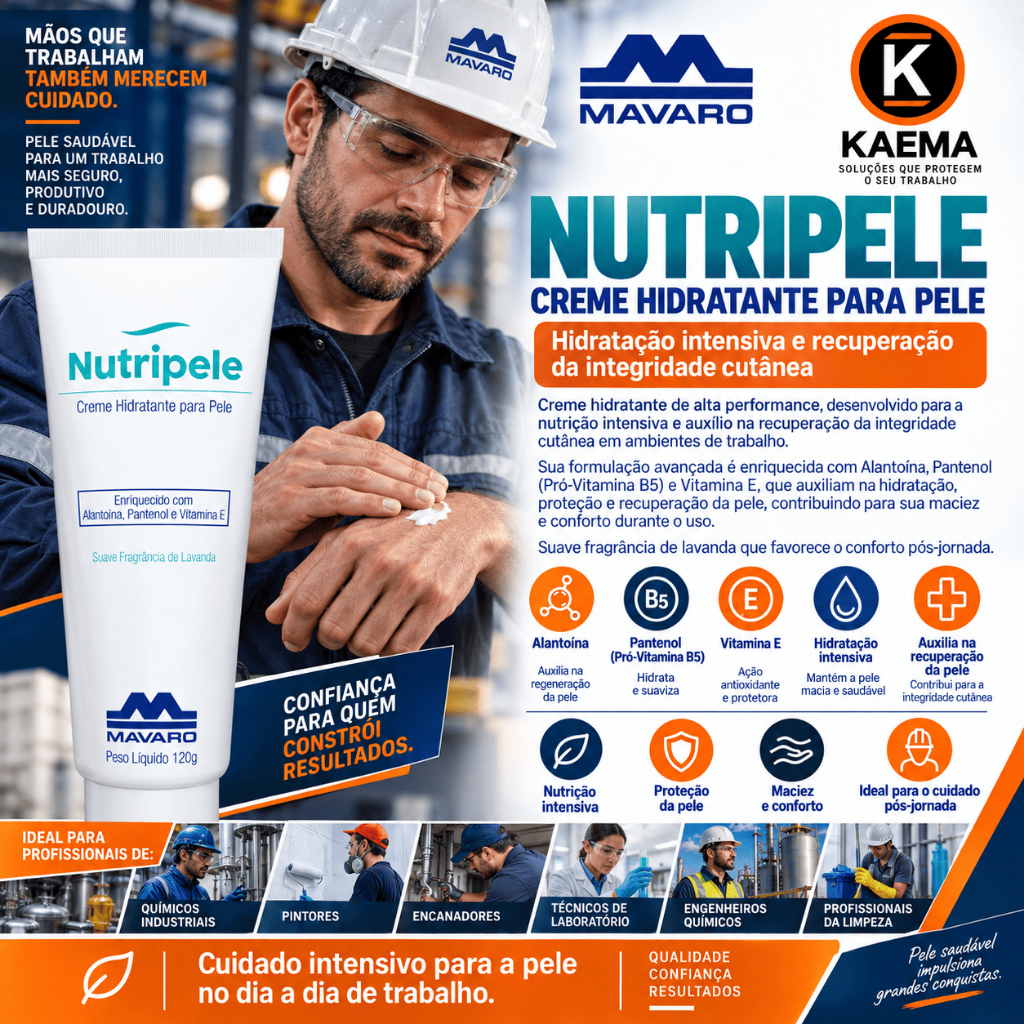 Creme De Proteção Hidratante Profissional Nutripele 120 Gr