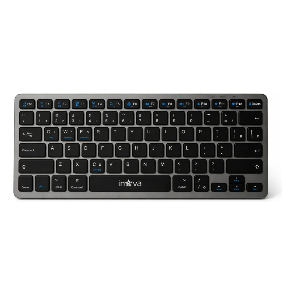Mini Teclado Bluetooth Recarregável Ultra Fino Sem Fio para Celular Tablet e Smart TV