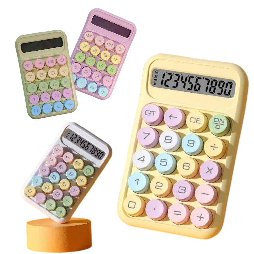 Calculadora Escolar Candy Colours 10 Digitos Teclado Silencios