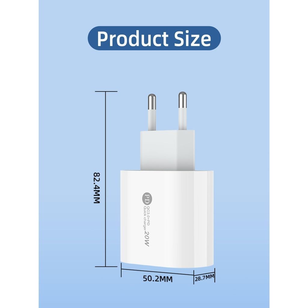 Carregador PD Dupla Porta USB - Compatível com Xiaomi, Huawei e Samsung (Certificado INMETRO)