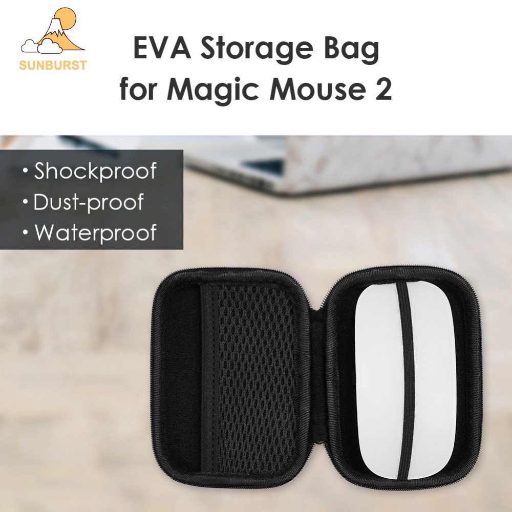 [Sunburst1 . br] Bolsa De Viagem Em EVA Rígido Para Magic Mouse 2