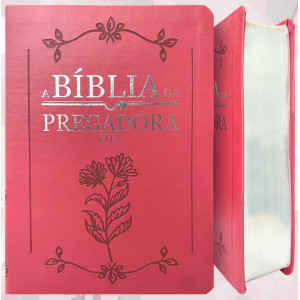 Bíblia da Pregadora | FULL COLOR | PU Nobre Luxo | VERMELHA