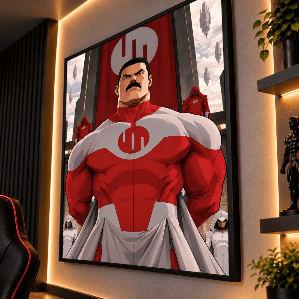 Quadro Decorativo Thragg Invencível Viltrumita Série Invincible Anime Hq Quarto Gamer Sala