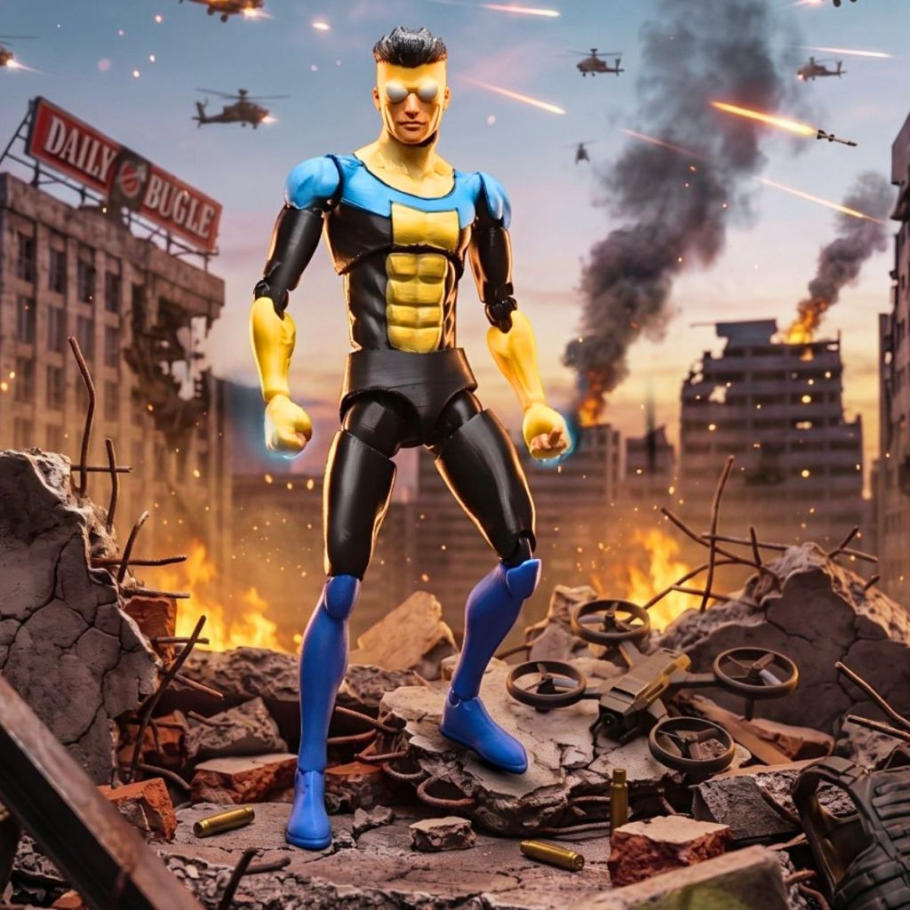 Boneco baseado Action figure  Invincible - Multi Articulado 18 cm