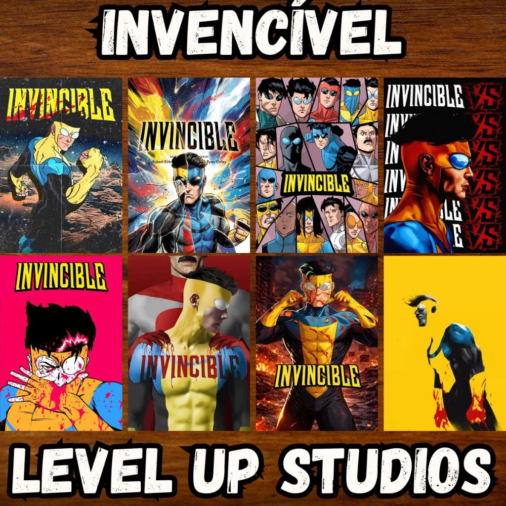 invencivel - Placas Quadros Decorativos Posters Invincible Série Heróis Omni Man Ação