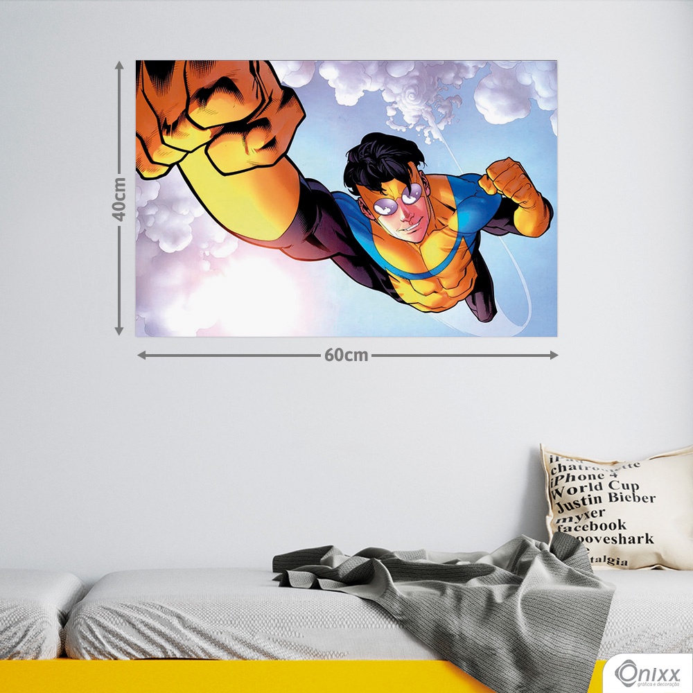 Painel Decorativo Invincible 60x40cm