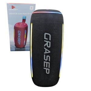 Caixa de Som Xtreme Grasep 35W Bluetooth 5.3 Portátil RGB