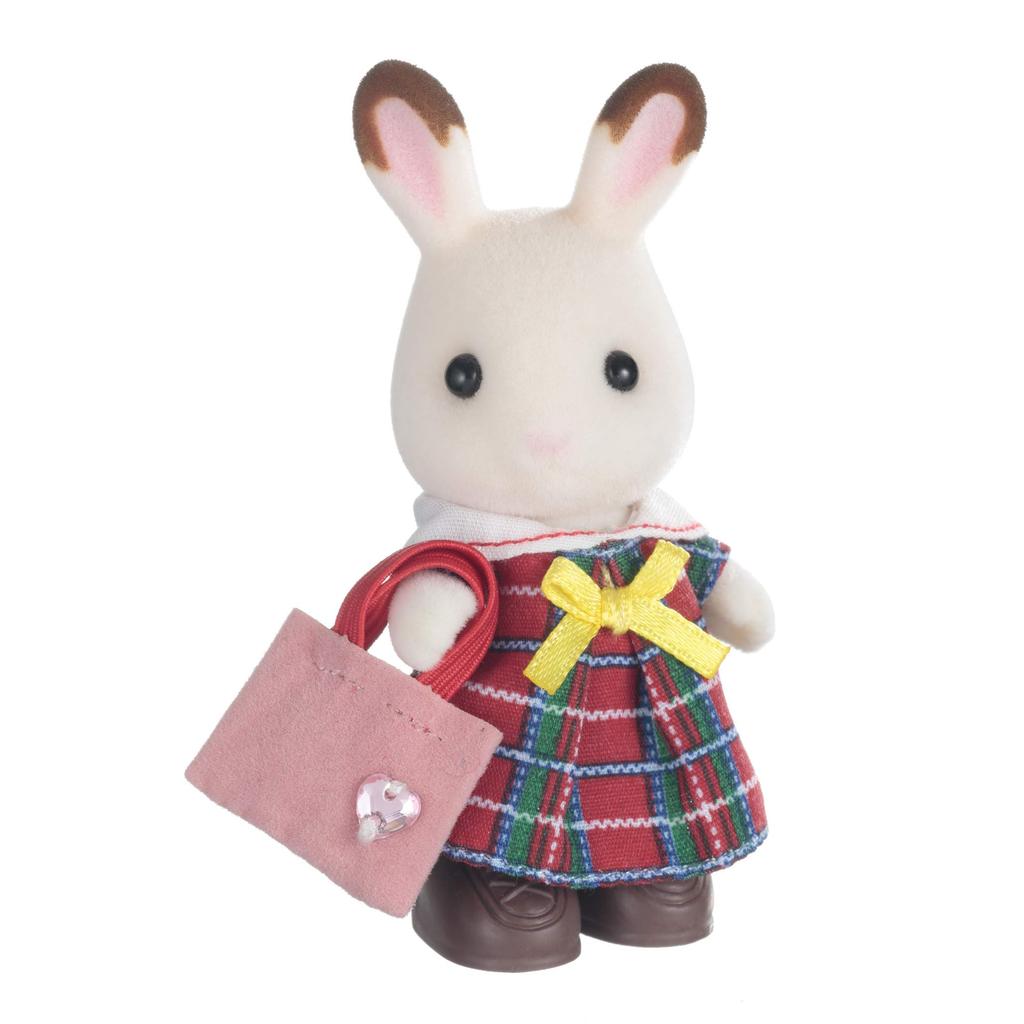 【direto do Japão】 Conjunto de Vestir Sylvanian Families [Vestido de Menina (Vermelho)] D-24 Certificado ST Mark Idades